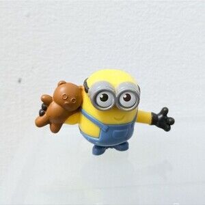 McDonalds The Rise of Gru Bob Minion with Teddy Bear Happy Meal Toy Fig